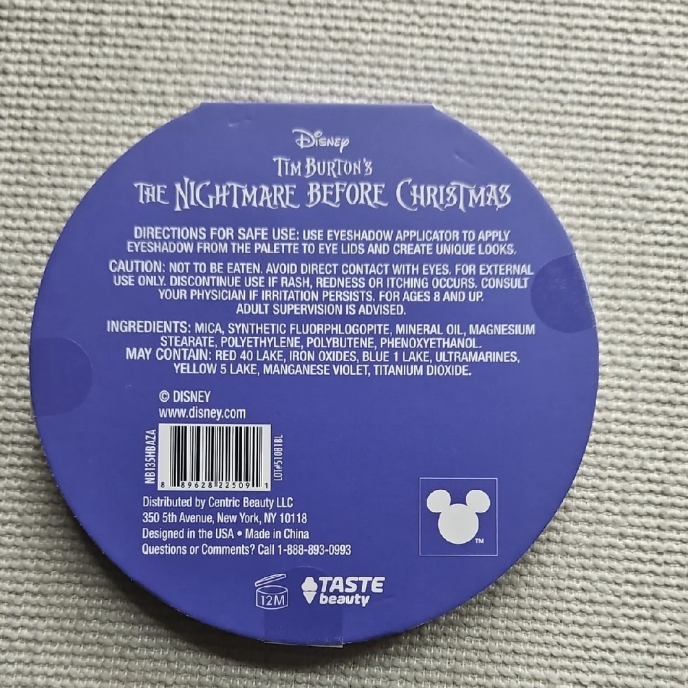 Disney Nightmare Before Christmas Eye Shimmer Palette - Purple and Pink